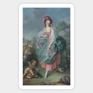 Mademoiselle Guimard as Terpsichore - Jacques-Louis David Sticker